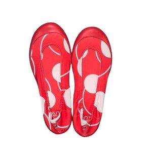 Luv Footwear Dream Flat Red Large Lunar Dot Women’s Size 7